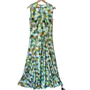 Handmade Retro Groovy Lens Flare Maxi Dress